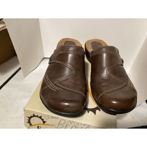 EARTH ORIGINS Shoes Women’s Size 6.5 M Brown Allie Slip On Comfort Clogs Slides